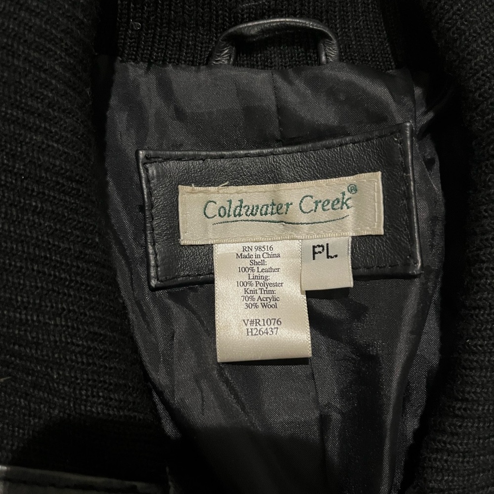 Vintage cold water creek leather jacket